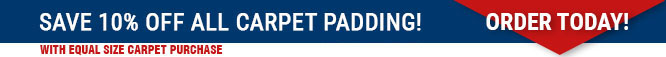 carpet padding-on sale now save 10%