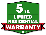 5 Year Residential Warranty