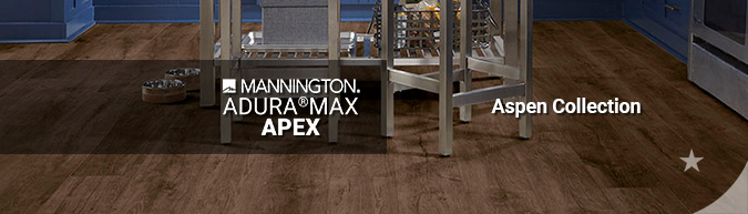 mannington adura max apex Aspen waterproof LVT multilayer flooring
