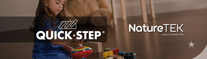 quick-step NatureTEK Waterproof laminate plank flooring collection on sale